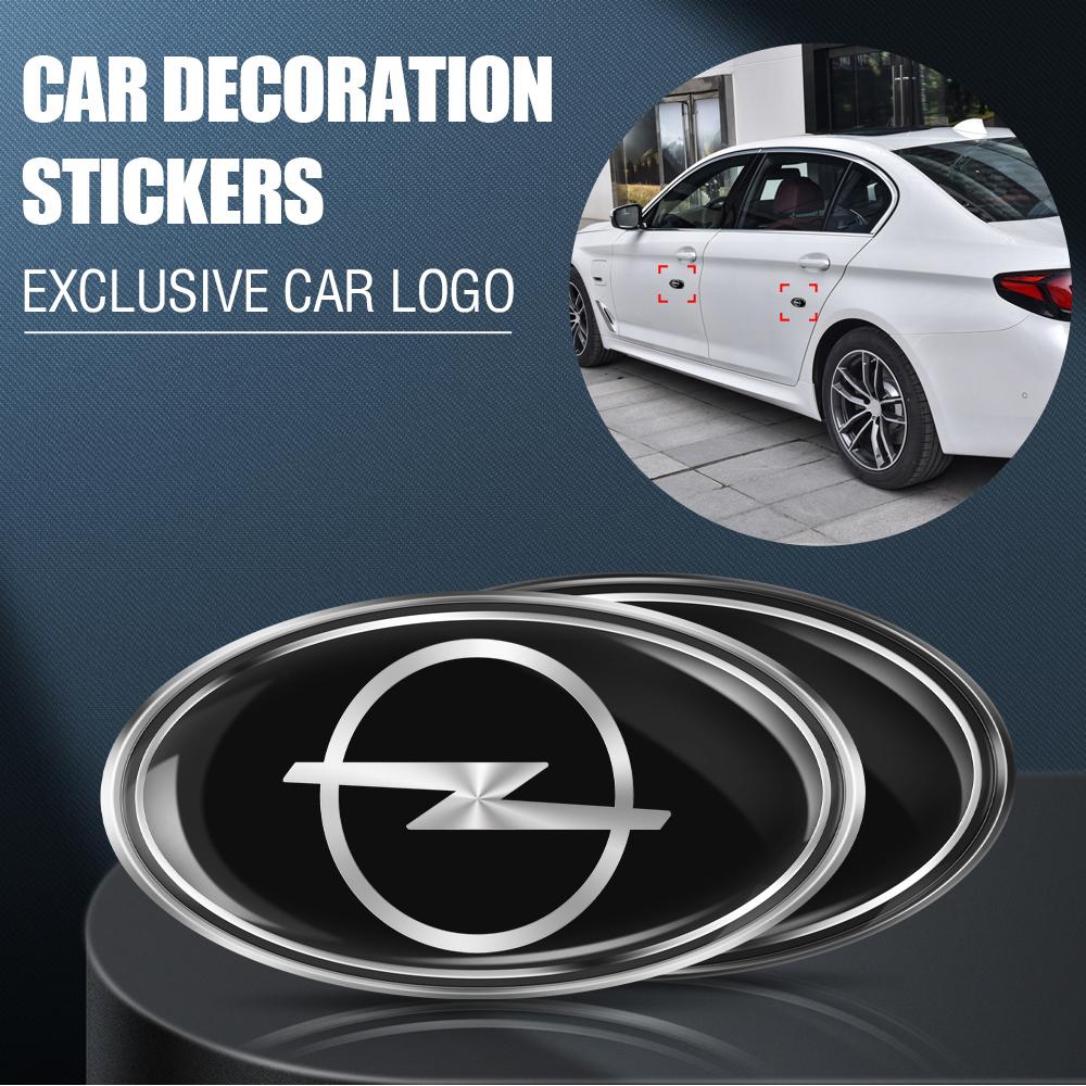 Für Opel OPC Astra K Vectra Corsa Zafira Insignia Mokka Auto Styling Karosserie Kofferraum Aluminium Oval Abdeckung Aufkleber Emblem Zubehör