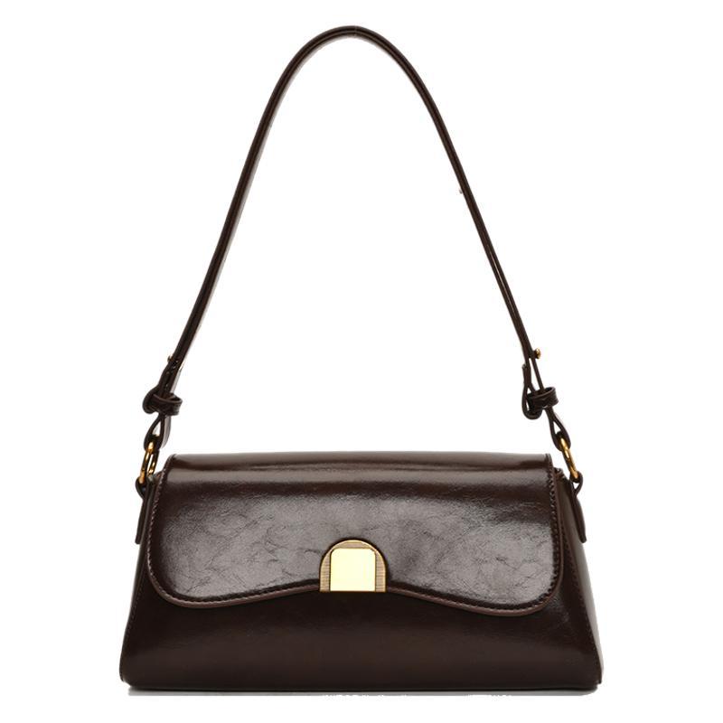 2025 New Simple Design Solid Color Women's Shoulder Bag Fashion Trend Underarm Bag Urban Leisure Messenger Bag Women