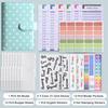 New A6 Pu Leather Notebook Binder Refillable 6 Ring Budget Binder For A6 Filler Paper, Loose Leaf Personal Planner Binder Cover