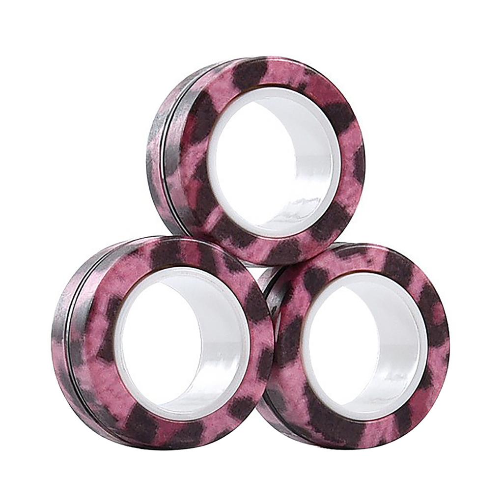 Magnetischer Fingerringe Set für Kinder und Erwachsene Stressabbau und Fokus Spielzeug Drehende Fidget Ringe für Angst und Konzentrationsverbesserung