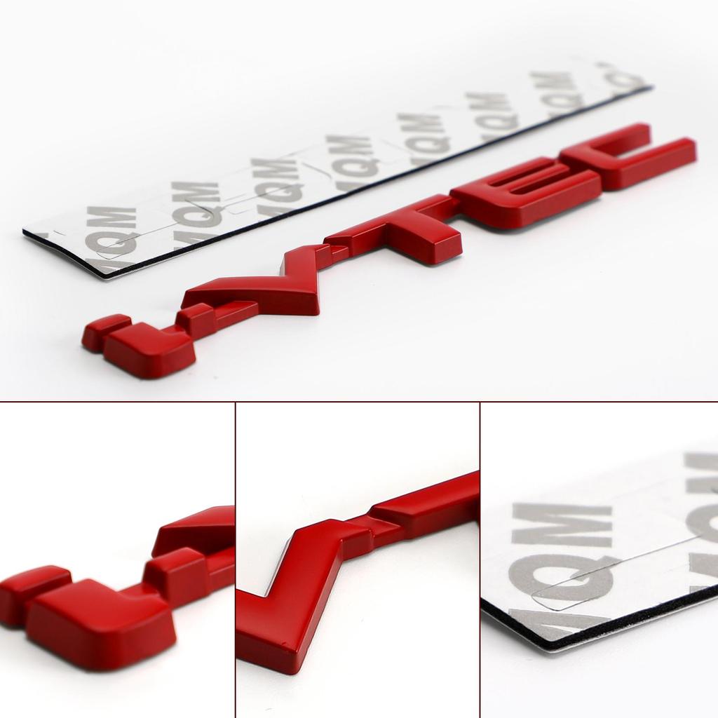 3D Metal i-VTEC Car Trunk Rear Turbo Fender Emblem Badge Decals Stickers Silver/Black/Red