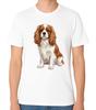 Cavalier King Charles Spaniel Hund Unisex T-Shirt Niedlicher Haustierliebhaber Grafik-T-Shirt
