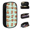 Red Panda Pattern Pencil Cases Cute Animal Pencilcases Pen Holder Girls Boys Large Storage Bags Office Cosmetic Accessories