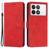For Xiaomi Redmi K70E 5G/Poco X6 Pro 5G Wallet Cover Magnetic Skin-touch PU Leather+TPU Phone Case
