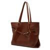First Layer Vegetable Tanned Leather Large Capacity Tote Bag Casual Versatile Underarm Bag Texture Foreign Style Shoulder Bag Tide