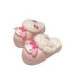 Cute Cartoon Cotton Slippers, Women Wear New Waterproof and Removable Home Thermal Bag Head Cotton Shoes In Winter