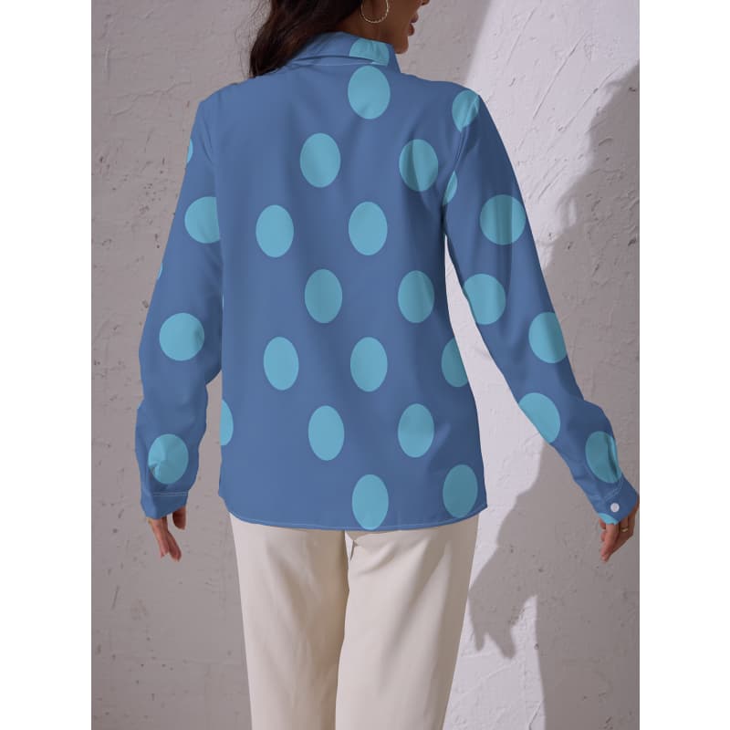 Blusa retro y elegante de manga larga para mujer, adecuada para atuendos casuales diarios y para ir al trabajo
