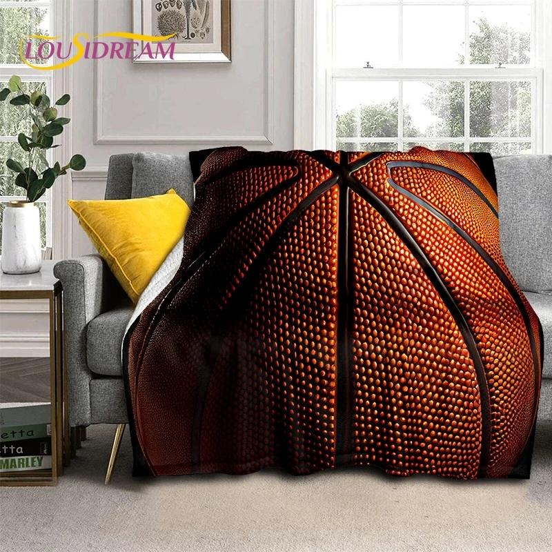 Nejnovější rám basketbalového hřiště Měkká flanelová deka na postele Ložnice Pohovka Piknik, Přehoz na přikrytí Venkovní volnočasový Spánek Dárek