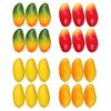 6Pcs Realistic Fake Fruit Mango Decoration Assorted Lifelike Mango Models for Table Decors and Visual Merchandising