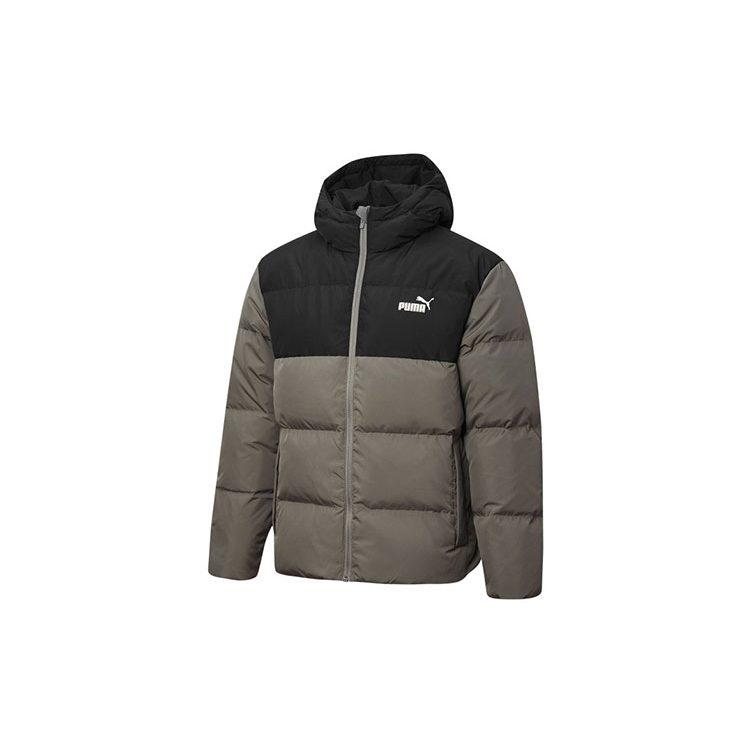 Puma Down Jackets Men's Gray Hooded Moderate Other 530695-42