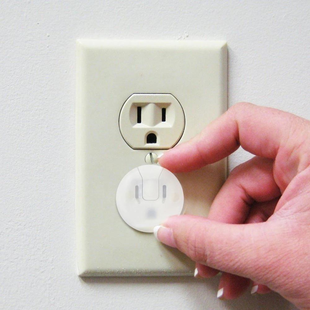 1/20Pcs Baby American Standard Electrical Safety Socket Protective Cover Clear Safety Plug Outlet Protection Kid Safety Supplies Set