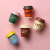 Multi Color Coffee Cup Refrigerator Sticker Creative 3D Magnetic Sticker Magnetic Suction Simulation Decoration