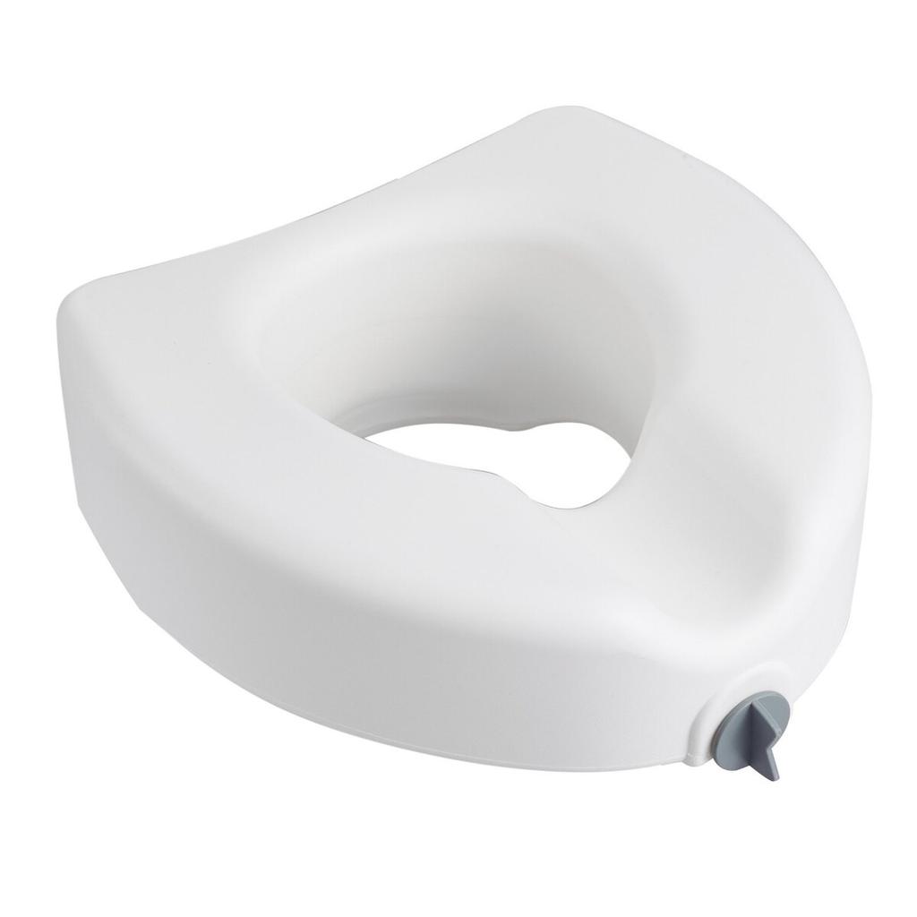 Raised Toilet Seat, 158.8 kg Capacity, 127 mm Lift Height, Commode Elevated Toilet Seat Riser with Enlarged Opening for Seniors, Elderly, Handicap,