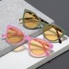 Cat Eye Brightening Night Vision Reading Glasses Lady's Fashion Anti Blue Light and UV Protection Far Sight Eyeglasses Diopter