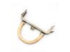 20CM Dark Embossed Bronze Handbag Handle with 25CM Square Wood Clasp and Smooth Screw Material