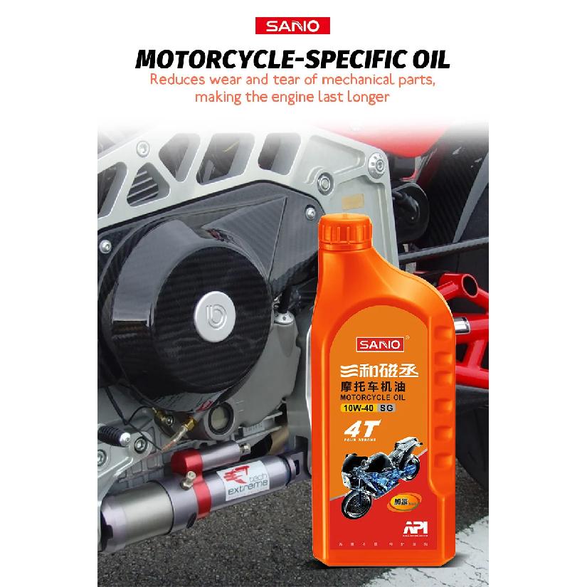 SANVO 10w40 4t Motorcycle Oil,keep Strong Power,anti-wear,motorcycle Engine Oil SG 0.9L