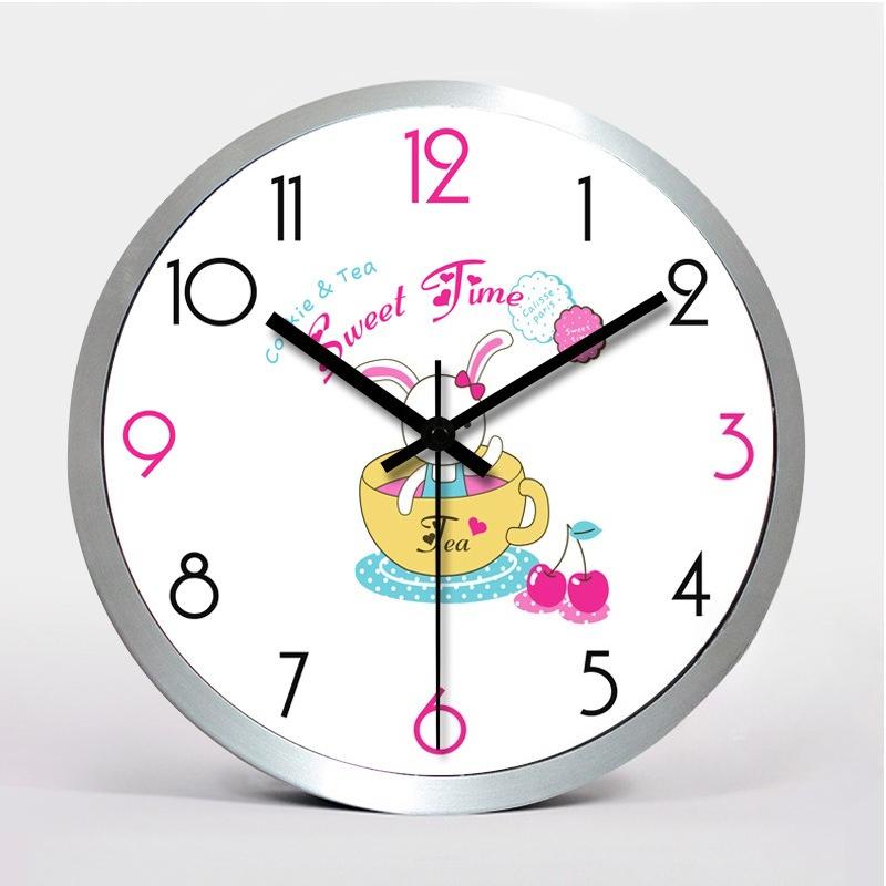 

12-дюймовые настенные часы из нержавеющей стали, алюминиевые часы, креативные и модные настенные часы для гостиной, экспортные кварцевые часы