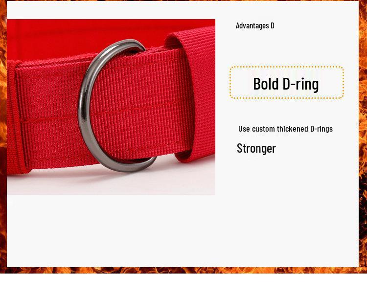 Nylon Wear-Resistant Adjustable Dog Collar for Medium To Large Dogs - Tactical Outdoor Training Collar