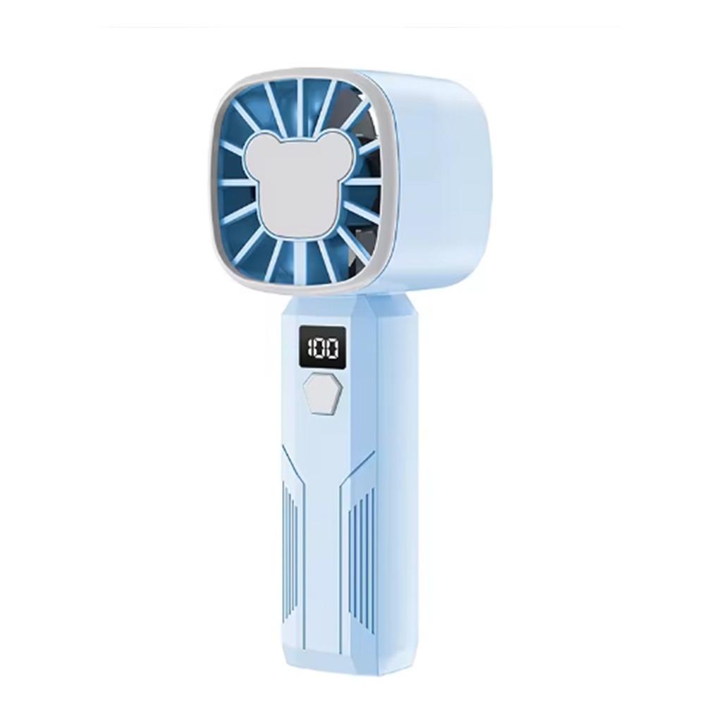 5 Speed Adjustable Handheld Fan With Display Screen Small Electric Fan Personal Cooling Fan  Summer