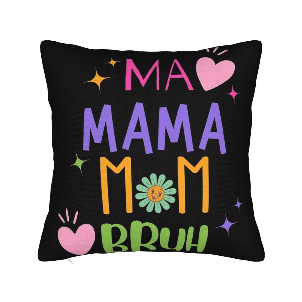 Decorative Pillow Covers Happy Mother'S Day Merch Home Throw Pillow Case Cover Zippered Multi Size