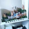 Europe Spain Fridge Magnets Portugal Resin Refrigerator Sticks Tourism Commemorative Handmade Creative Gifts Barcelona Lisbon