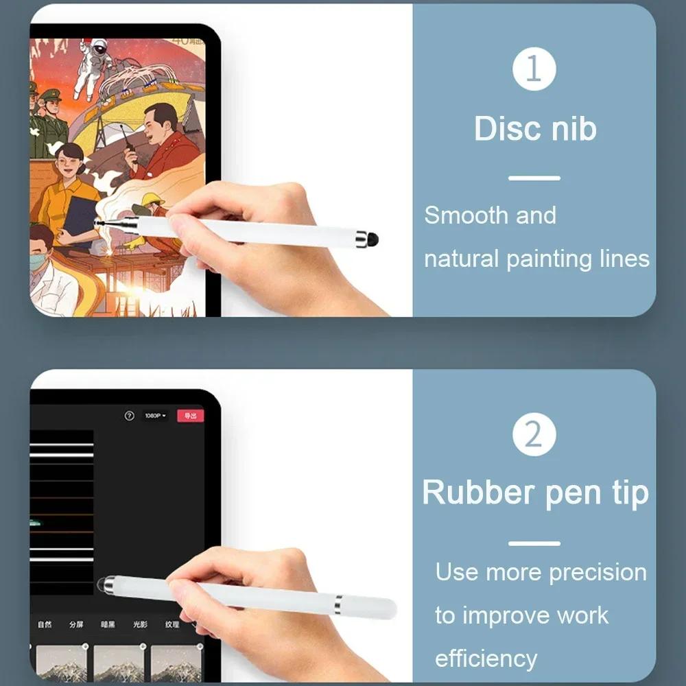 Universal Tablet Pen Screen Touch Pen 2 in 1 Stylus Pen for IPad Tablet Capacitive Touch Pencil for Samsung Android Phone