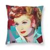 Lucille Ball Crazy Collage Square Pillowcase Polyester Linen Velvet Printed Zip Decorative Car Cushion Case