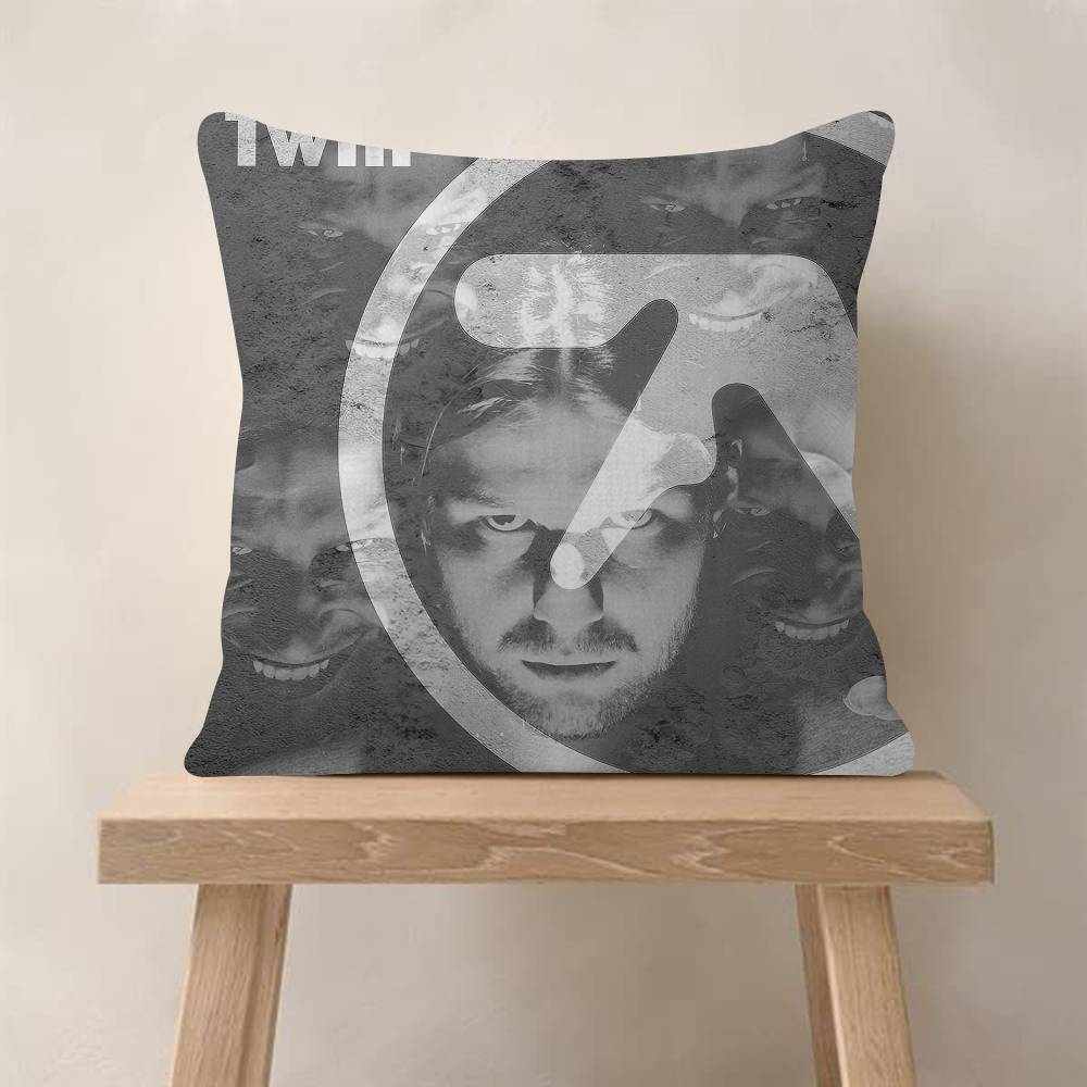 Aphex TTwin DJ Retro Pillow Anime Pillow Sofa Bed Head Pillow Cover Cushion Cover Fashion