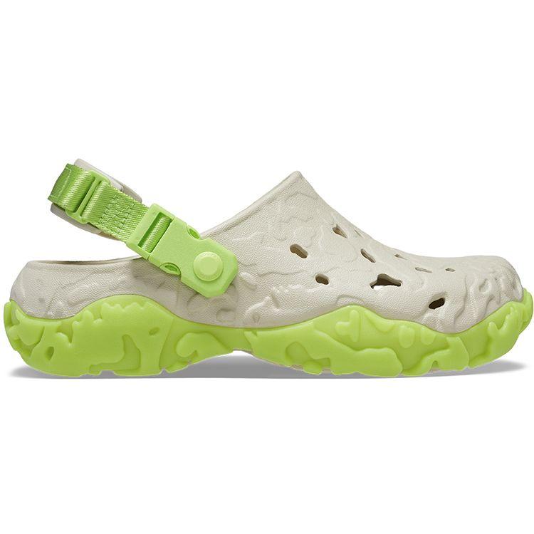 Crocs Eva Clogs Breathable Sports Sandals Men Sandals White Green 208391-2BZ