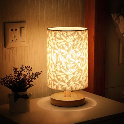 Nueva Lámpara de Mesa Moderna Suave Blanco Cálido Tacto Lino - Elegante Lámpara LED de Mesita de Noche con Iluminación Suave para Dormitorio y Sala de Estar