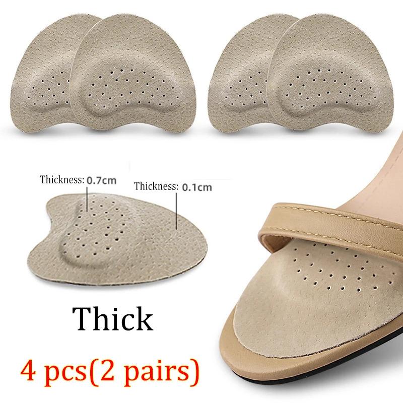 2/3/5pairs Sandals Anti-slip Stickers Leather Forefoot Pad Women High Heels Pain Relief Insert Cushion Foot Care Shoes Pad