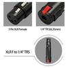 1/4inch to XLR Female Adapter 6.35mm Female to XLR Female Adapter Female Plug to XLR Converter for Guitar Microphones