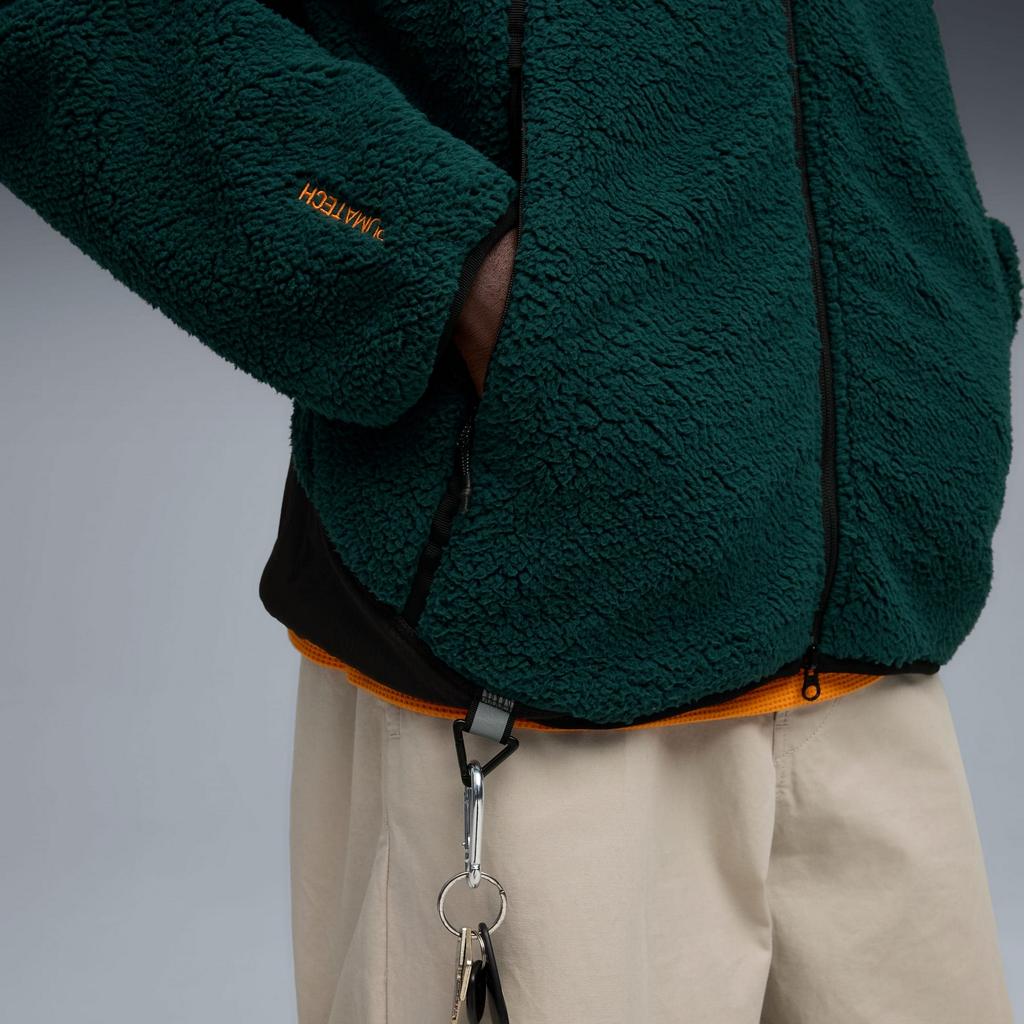 Puma PUMATECH SOFT RELAXED SHERPA Men's Fleece Green 63210475 R S