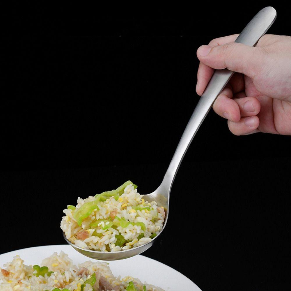 

Deepen Soup Ladle Long Handle Serving Spoon Tableware Tablespoon Porridge