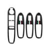 WZLN3 For Alfa Romeo 159 Brera Spider 2004-2011 Soft Carbon Fiber Car Window Lift Button Adjustment Panel Sticker Interior Accessories