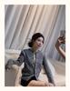Korean Style Embroidered Pony Logo Knit Cardigan, Versatile Autumn Winter Round Neck Cable Sweater for Women