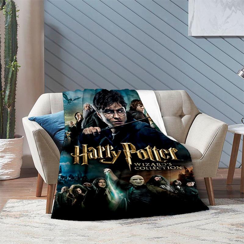 1PC science fiction themed Harry Potter printed blanket, all season lightweight home office outdoor nap multifunctional blanket
