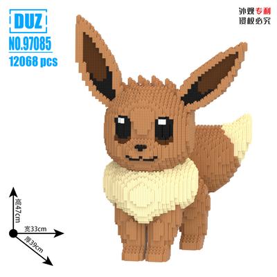 Pokemon Pikachu Klocki Eevee Bulbasaur Charmander Model 3D Montaż Połączenie Mini Klocki Figurki Zabawki do Dekoracji Domu