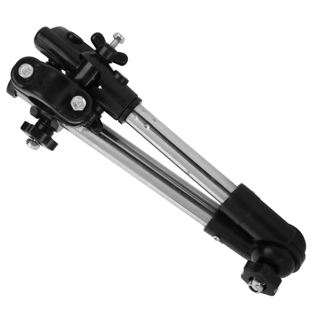 Foldable Bike Umbrella Mount Holder Height Adjustable Multifunction for Trolleys Wheelchairs