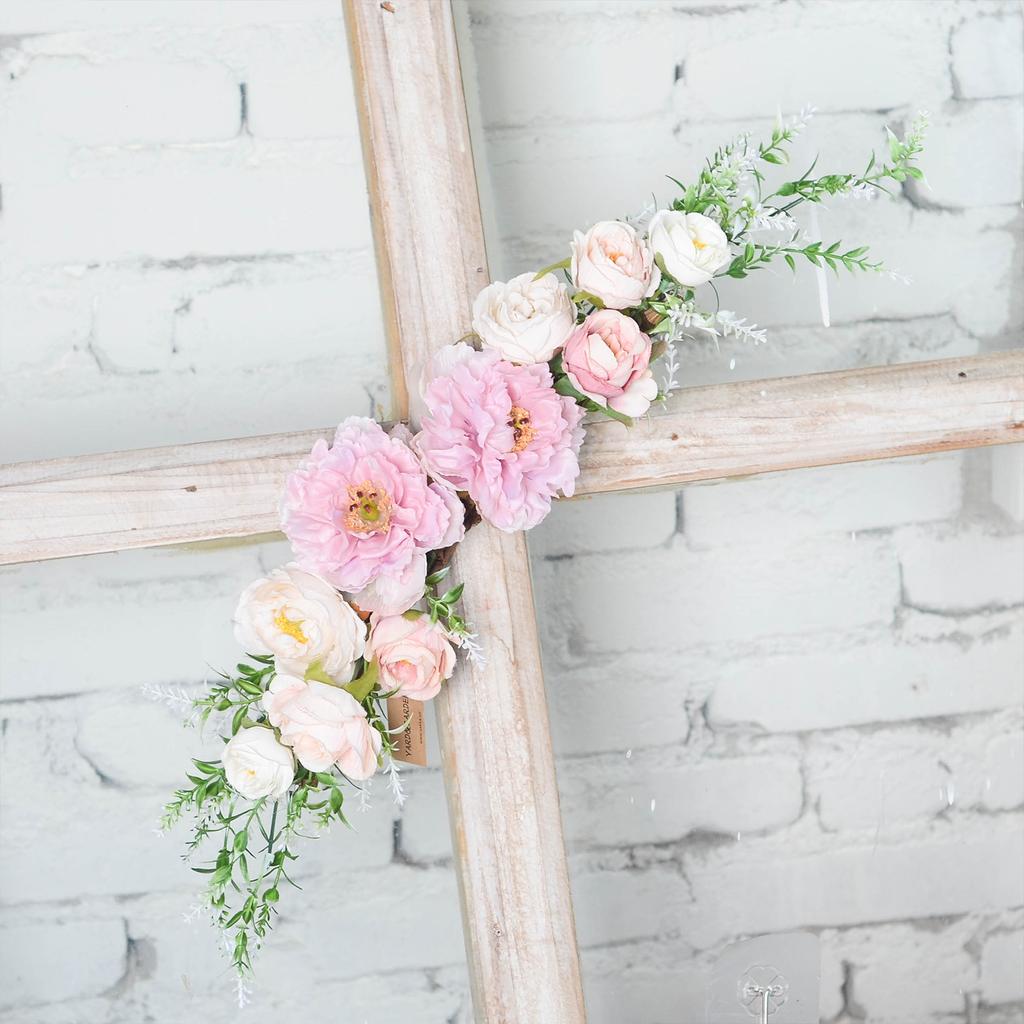 Artificial Floral Swag Wedding Arch Flower Backdrop Decoration for Reception