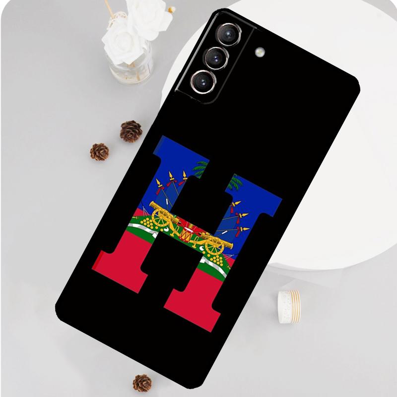 Vintage Haiti Haitian Flag Phone Case For Samsung Galaxy S25 S26 Ultra S20 S21 S22 S23 S24 S10 Plus S25 FE Funda Cover