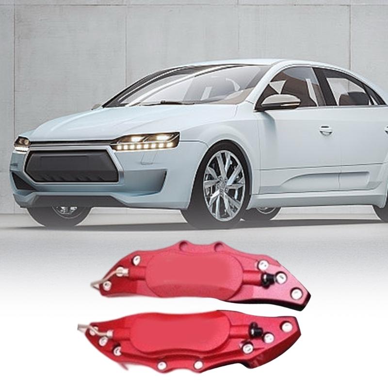 Fahrzeug Bremssattelabdeckung Set Aluminium Automobil Styling Zubehör Hochleistungs Bremssattelhülle für Radnabe