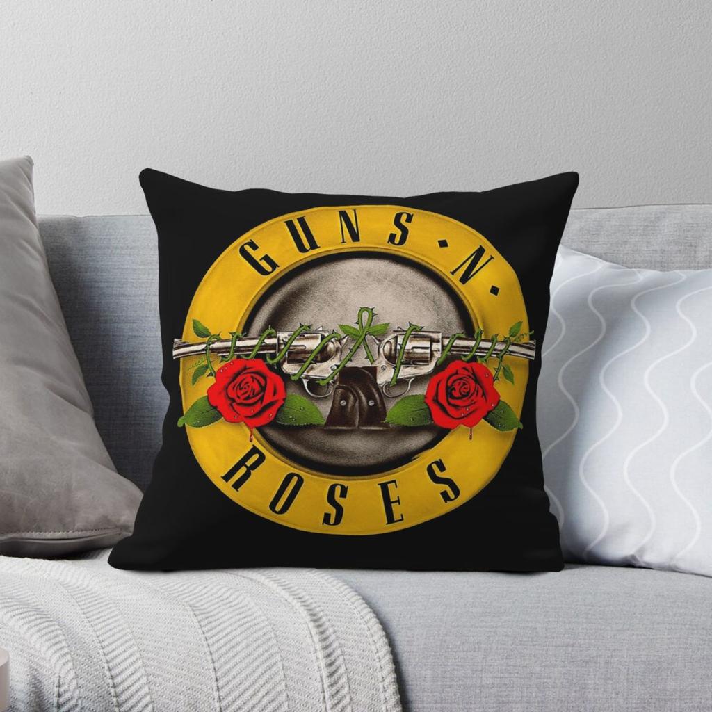 Guns N Roses Use Your Illusion Square Pillowcase Polyester Linen Velvet Creative Zip Decor Pillow Case Room Cushion Cover