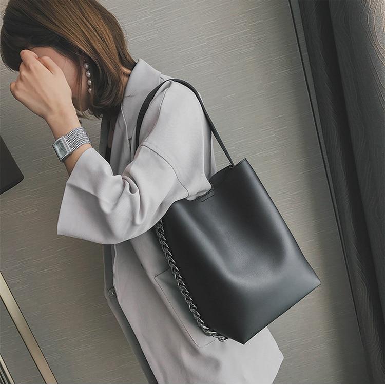 shoulder bucket bag
