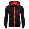 2023 Mens Zip Up Hoody Plain Hoodie Zipper Sports Jumper Hooded Coat Warm Jacket