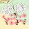 Pfirsich- & Pflaumenblüten Silikonform für Schokolade, Kuchendekor, Epoxidharz, Ton, Aromatherapie, Gips