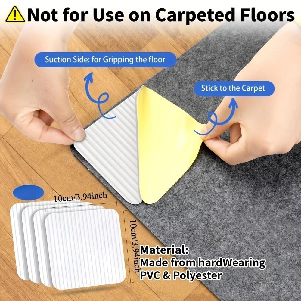Reusable Rug Pad Gripper Non Slip Rug Pad Secure Slip Mat Bedroom