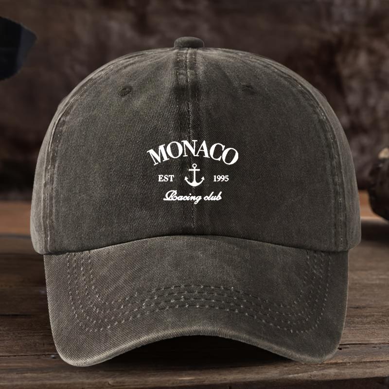Men's Monaco 1995 Baseball Cap Adjustable Sports and Leisure Outdoor Hat