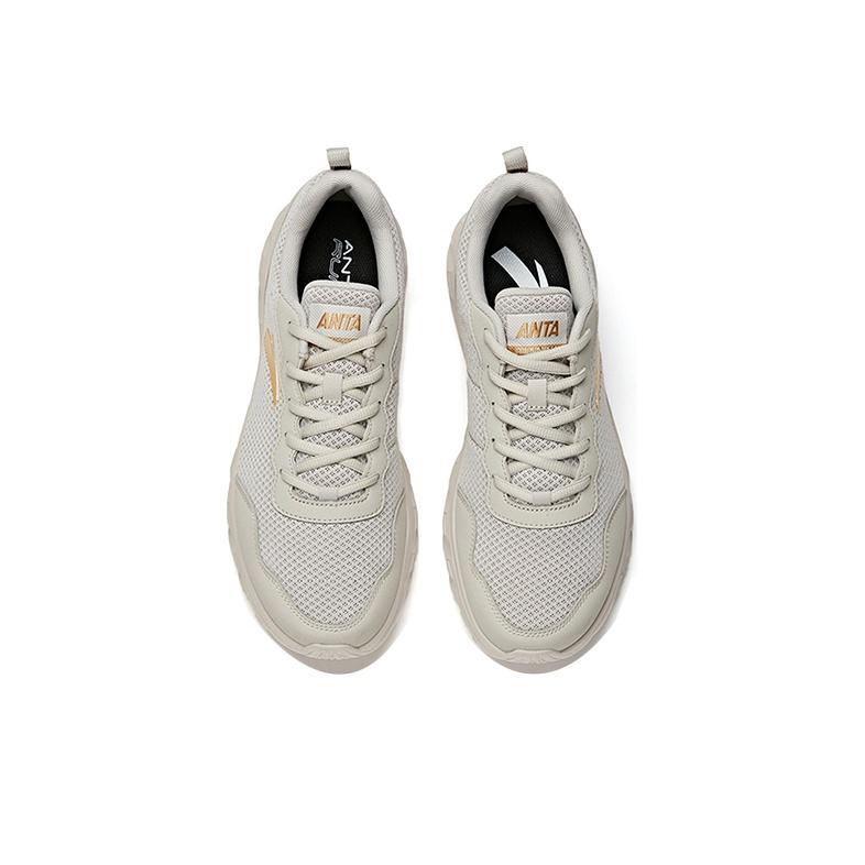 Anta Mesh Comfortable Non-Slip Wear-Resistant Breathable Low-Top Running Shoes Men sneakers Gray 912115578-2