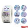 100-500pcs Thank You for supporting my small business Sticker Holographic Laser Stationery Seal Labels Sticker Wrapping Supplies